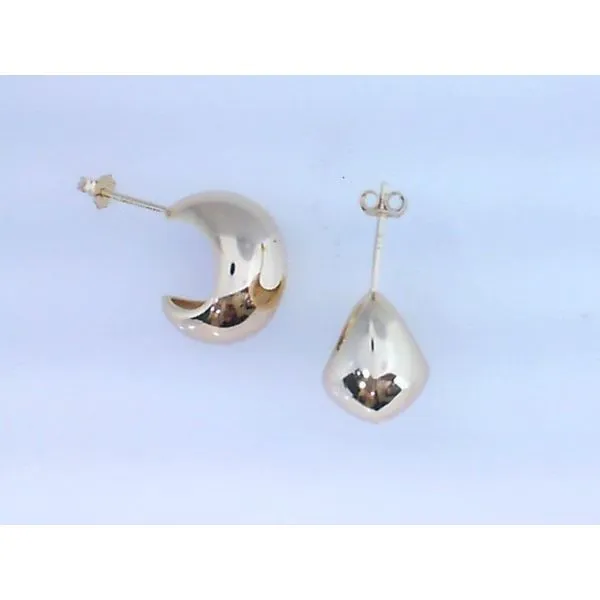 Sterling Silver Gold Plate Teardrop Stud Earrings Barthau Jewellers Stouffville, ON