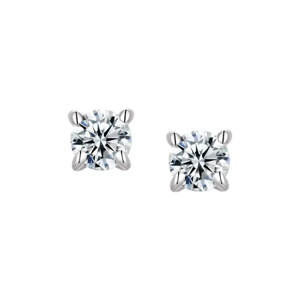 Sterling Silver 3MM Cubic Zirconia Stud Earrings Barthau Jewellers Stouffville, ON