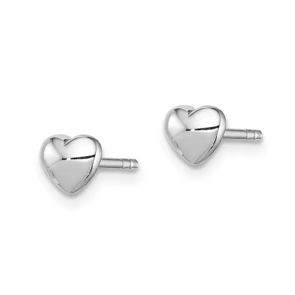 Sterling Silver Heart Earrings Children Image 2 Barthau Jewellers Stouffville, ON