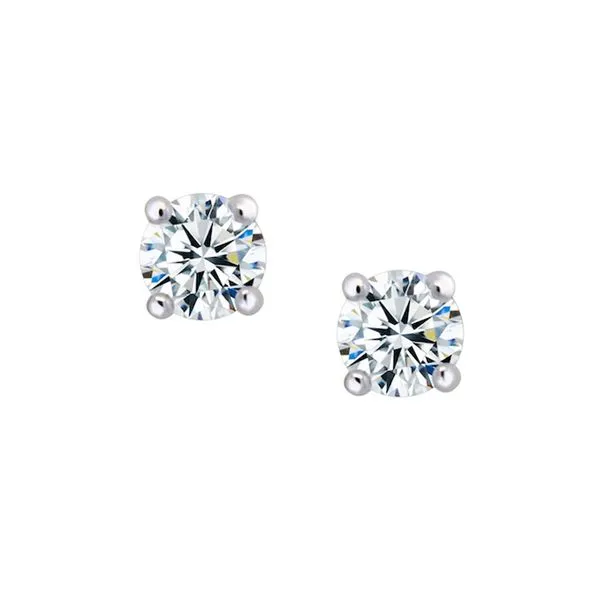Sterling Silver 5MM Cubic Zirocnia Stud Earrings Barthau Jewellers Stouffville, ON