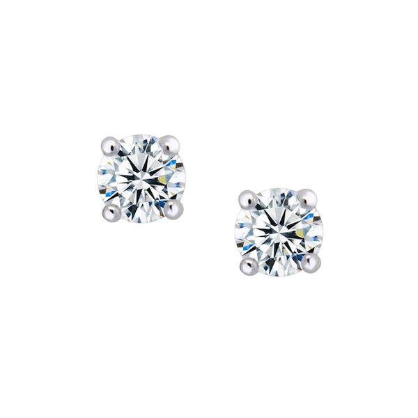 Sterling Silver 5MM Cubic Zirocnia Stud Earrings Barthau Jewellers Stouffville, ON