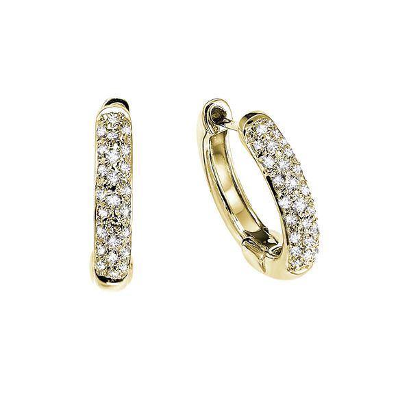 Sterling Silver/Gold Plated 3 Row Huggie Earrings Barthau Jewellers Stouffville, ON