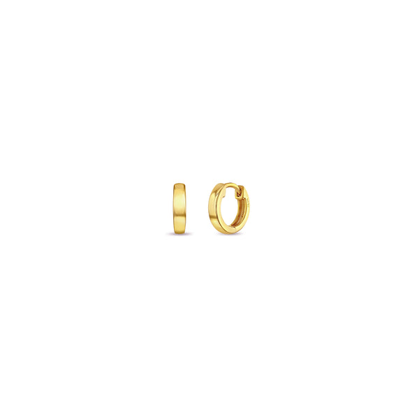 Sterling Silver Gold Plated 12mm Children's Hoop Earrings, Ages 3-15 Barthau Jewellers Stouffville, ON