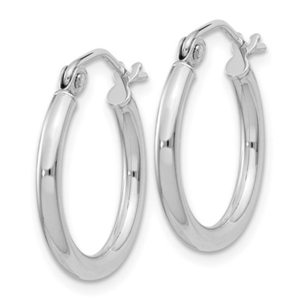 Sterling Silver 25MM Hoop Earrings Image 2 Barthau Jewellers Stouffville, ON