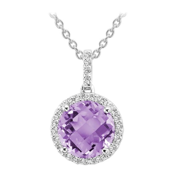 925 Amethyst & CZ Necklace Barthau Jewellers Stouffville, ON