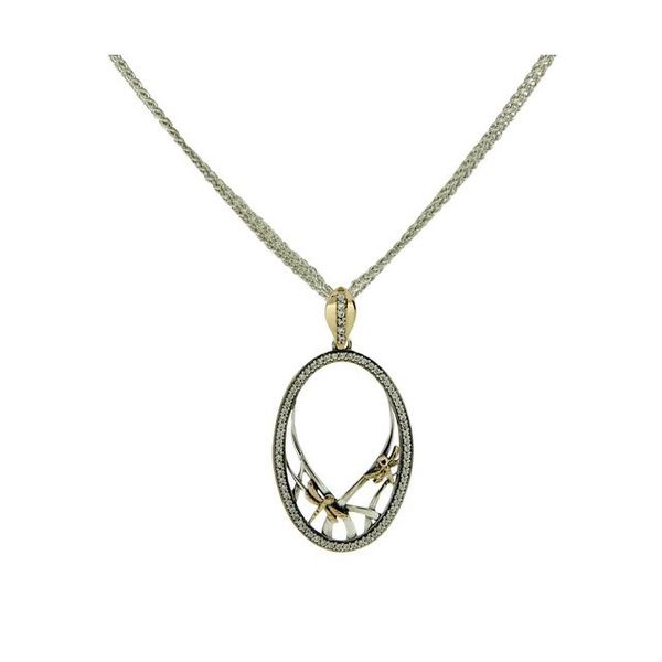 Sterling Silver/10K Yellow Gold Cubic Zirconia KEITH JACK Necklace Barthau Jewellers Stouffville, ON
