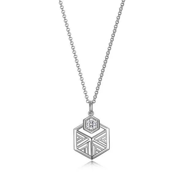 Sterling Silver Cubic Zirconia ELLE Necklace Barthau Jewellers Stouffville, ON