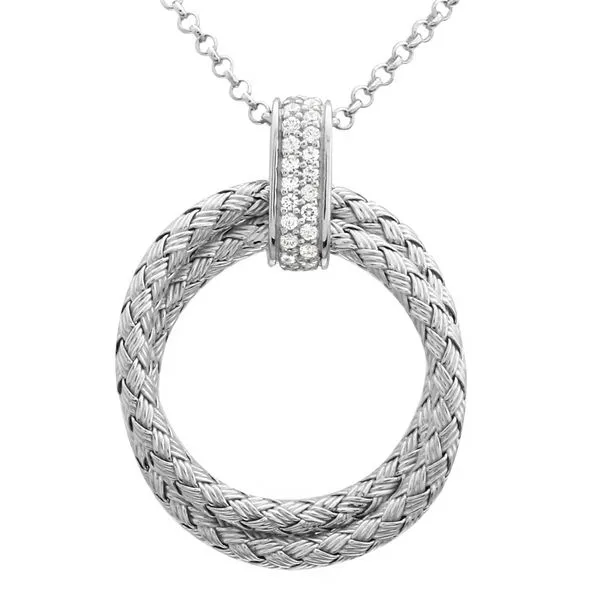 Sterling Silver Charles Garnier Cricle Necklace Barthau Jewellers Stouffville, ON