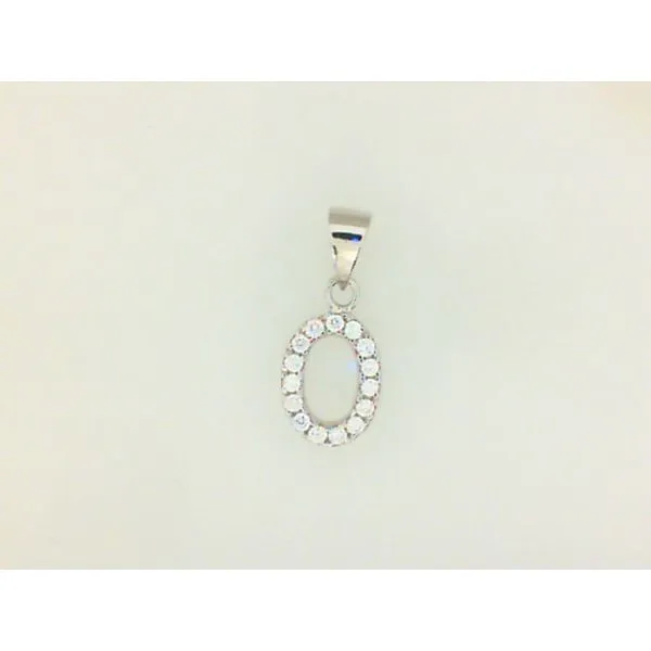 Sterling Silver Cubic Zirconia Letter O Barthau Jewellers Stouffville, ON