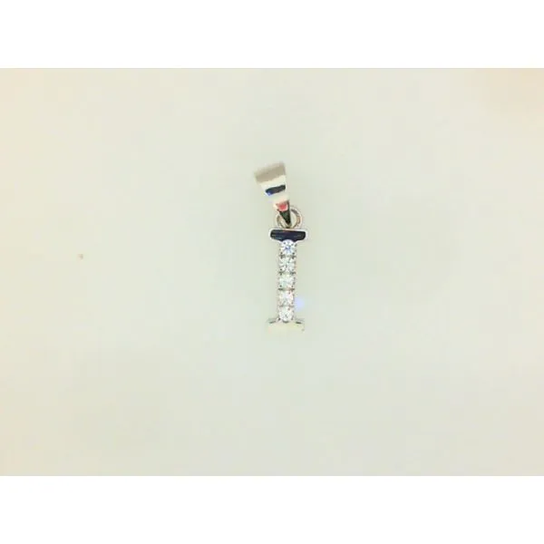 Sterling Silver Cubic Zirconia Letter I Barthau Jewellers Stouffville, ON