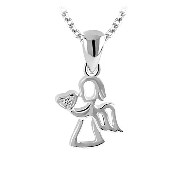 Sterling Silver Small Angel Necklace Barthau Jewellers Stouffville, ON