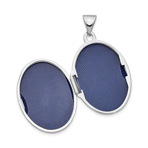 Sterling Silver 21mm Oval Locket Image 3 Barthau Jewellers Stouffville, ON