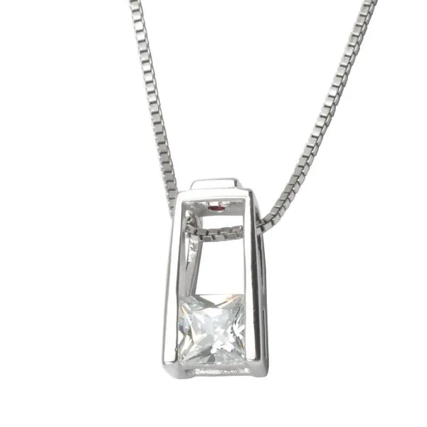 Sterling Silver Cubic Zirconia ELLE Necklace Barthau Jewellers Stouffville, ON