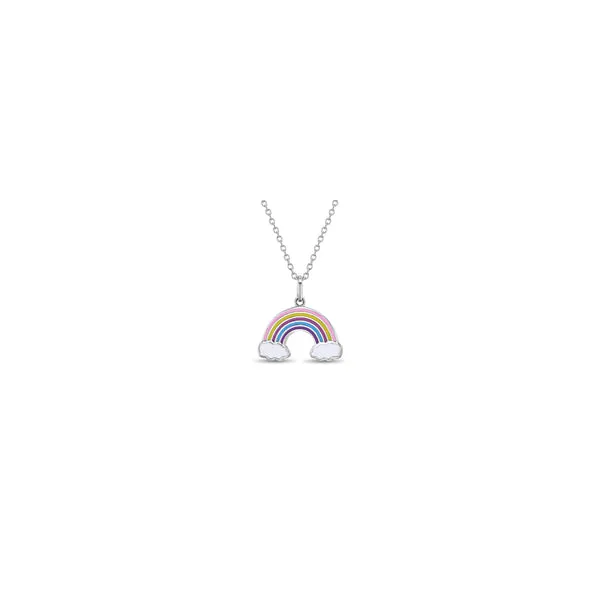 Sterling Silver Rainbow Kids Necklace Ages 3-10 Barthau Jewellers Stouffville, ON