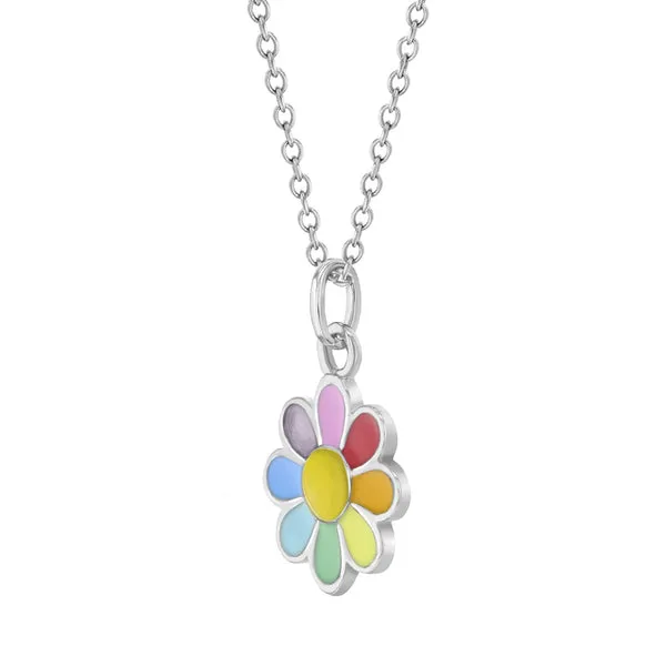 Sterling Silver Flower Kids Necklace Ages 3-10 Image 2 Barthau Jewellers Stouffville, ON