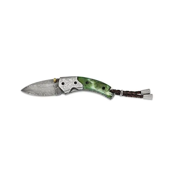 Damascus Steel 256 Layer Folding Blade Barthau Jewellers Stouffville, ON