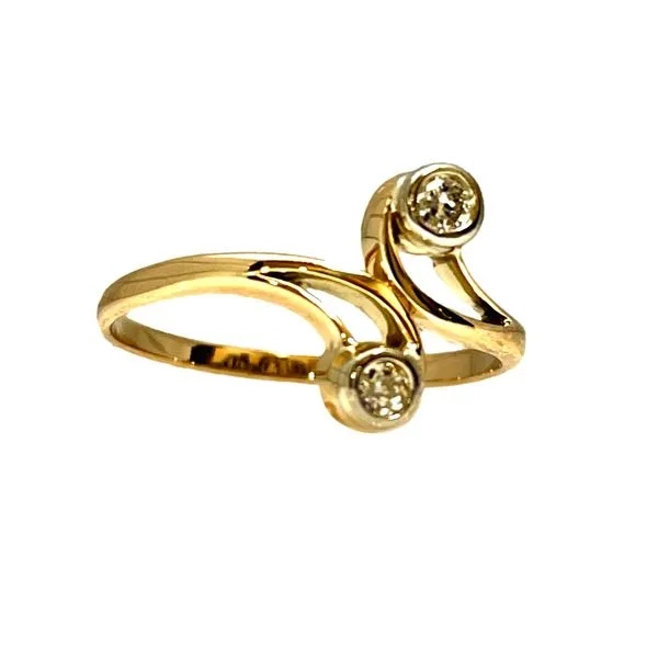 14K Yellow & White Gold 0.14TW Diamond Estate Ring Size 9.5 Barthau Jewellers Stouffville, ON