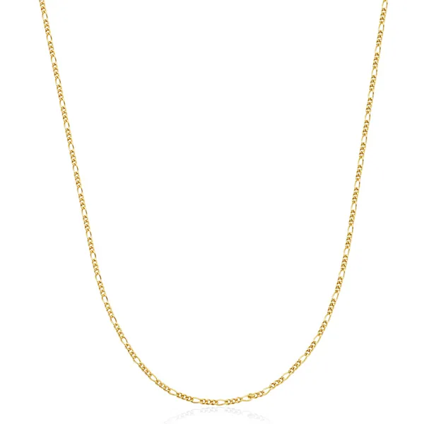 Stainless Steel IP Gold 3MM Figaro Chain 20