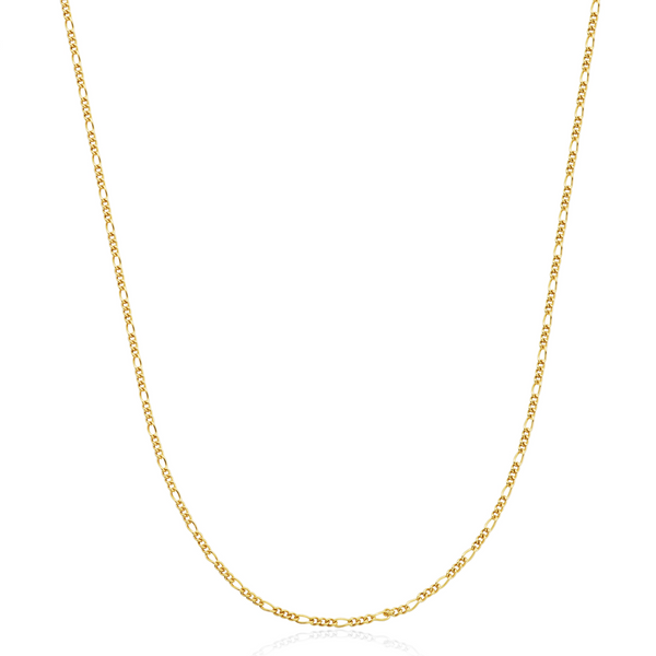 Stainless Steel IP Gold 3MM Figaro Chain 20