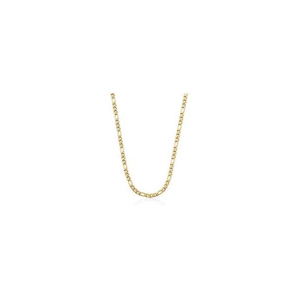 Stainless Steel IP Gold 4.5MM Figaro Chain 24