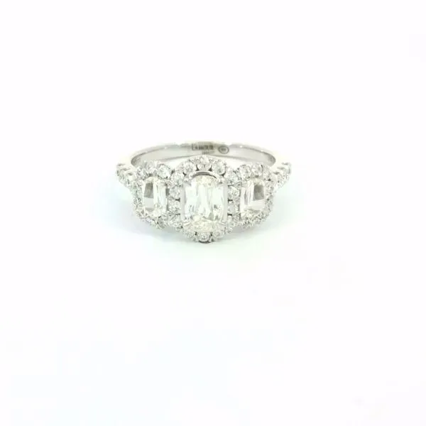 14KW 3-Stone L’Amour Crisscut® Diamond Engagement Ring by Christopher Designs Jim Bartlett Fine Jewelry Longview, TX
