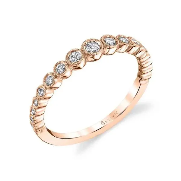14KR Diamond Wedding Band by Sylvie Jim Bartlett Fine Jewelry Longview, TX