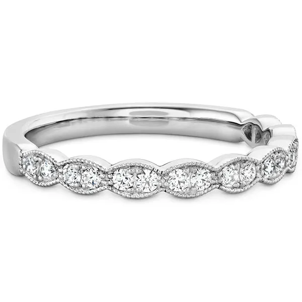 18KW Lorelei Floral Milgrain Diamond Band by Hearts on Fire Jim Bartlett Fine Jewelry Longview, TX
