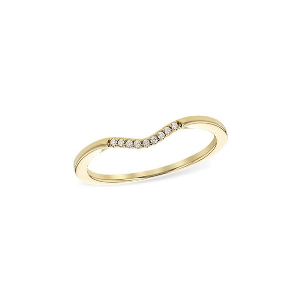 14KY Curved Diamond Band by Allison Kaufman Jim Bartlett Fine Jewelry Longview, TX