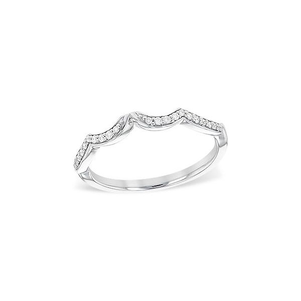 14KW Curved Diamond Band by Allison Kaufman Jim Bartlett Fine Jewelry Longview, TX