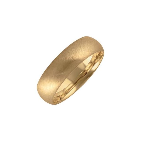 14KY 5MM Diagonal Starry Comfort Fit Wedding Band by Goldman Jim Bartlett Fine Jewelry Longview, TX