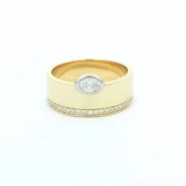 18K Two-Tone Diamond Ring by Simon G. Jim Bartlett Fine Jewelry Longview, TX
