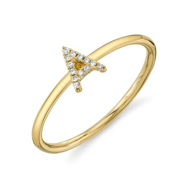 14KY Diamond Initial 