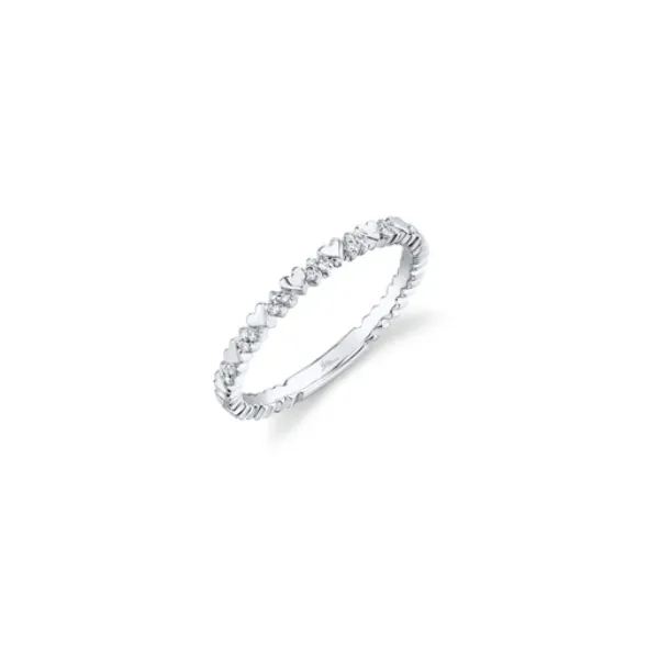 14KW Diamond Heart Stackable Band by Shy Creation Jim Bartlett Fine Jewelry Longview, TX