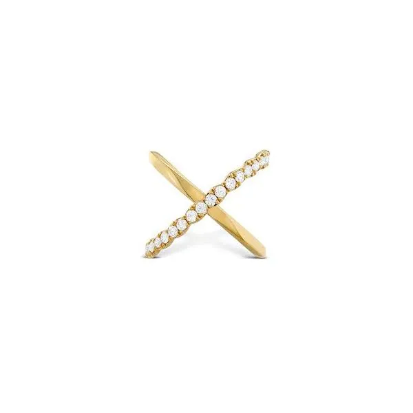 18KY Lorelei Criss Cross Diamond Ring by Hearts on Fire Jim Bartlett Fine Jewelry Longview, TX