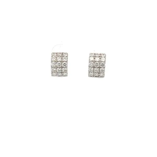18KW Diamond Huggies by Spark Creations Jim Bartlett Fine Jewelry Longview, TX
