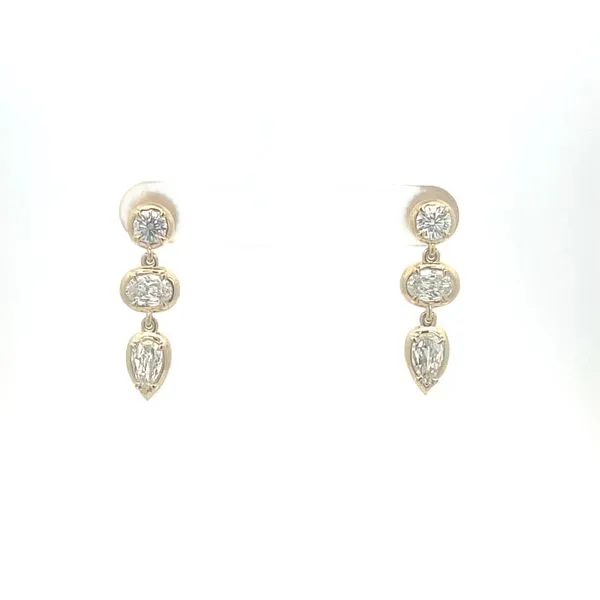 18KY Multi-Shape Drop Earrings by Christopher Design Jim Bartlett Fine Jewelry Longview, TX