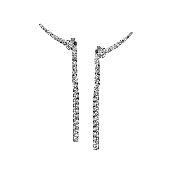 18KW Drop Diamond Earrings Jim Bartlett Fine Jewelry Longview, TX