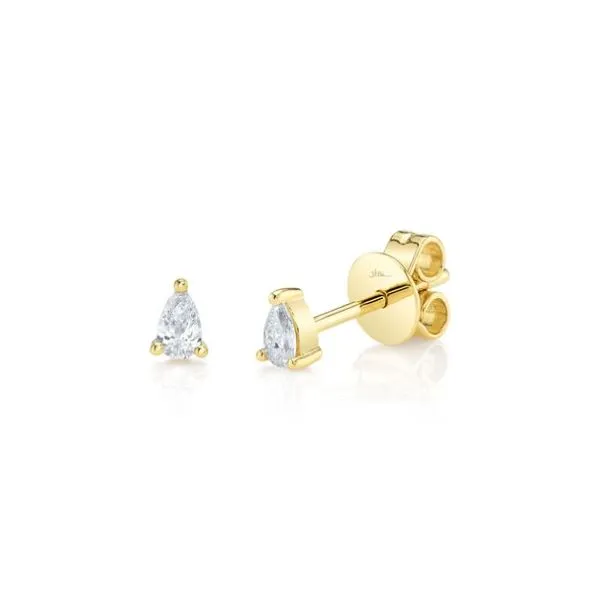 14KY Pear Shape Diamond Studs by Shy Creation Jim Bartlett Fine Jewelry Longview, TX