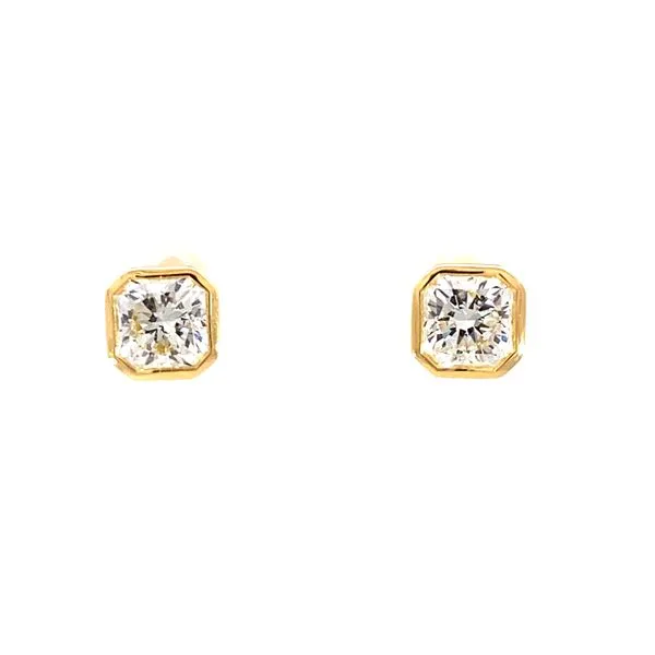 18KY Dream Diamond Bezel Studs by Hearts on Fire Jim Bartlett Fine Jewelry Longview, TX