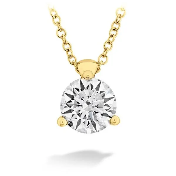 18KY Classic 3-Prong Solitaire Diamond Pendant by Hearts on Fire Jim Bartlett Fine Jewelry Longview, TX