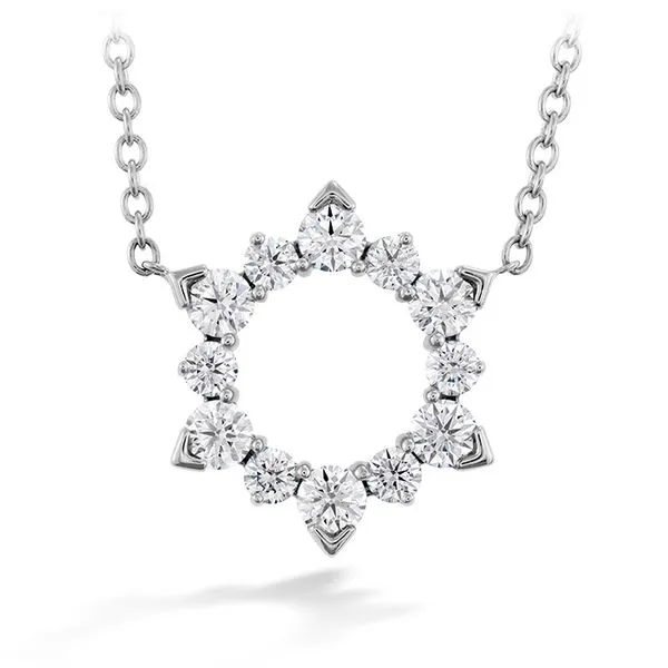 18KW Aerial Eclipse Diamond Pendant Necklace by Hearts on Fire Jim Bartlett Fine Jewelry Longview, TX