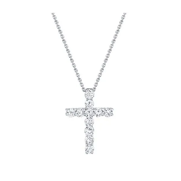 14KW Diamond Cross Necklace by Shy Creation Jim Bartlett Fine Jewelry Longview, TX