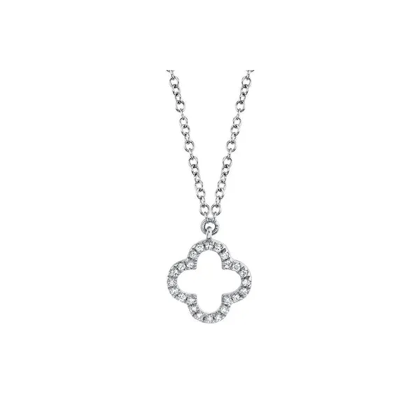 14KW Diamond Clover Necklace by Shy Creation Jim Bartlett Fine Jewelry Longview, TX