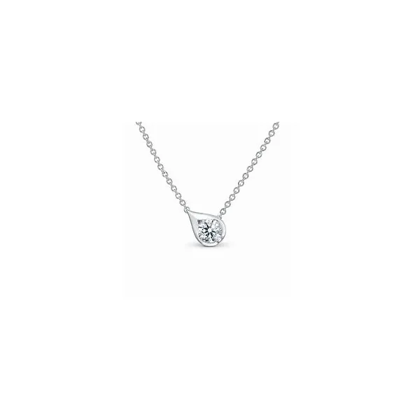18KY LU Droplet Diamond Pendant by Hearts on Fire Jim Bartlett Fine Jewelry Longview, TX