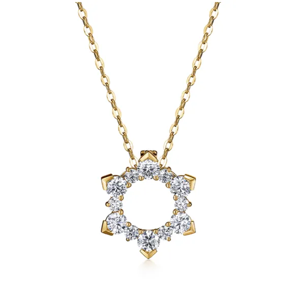 18KY Aerial Sunburst Enhancer Diamond Pendant by Hearts on Fire Jim Bartlett Fine Jewelry Longview, TX