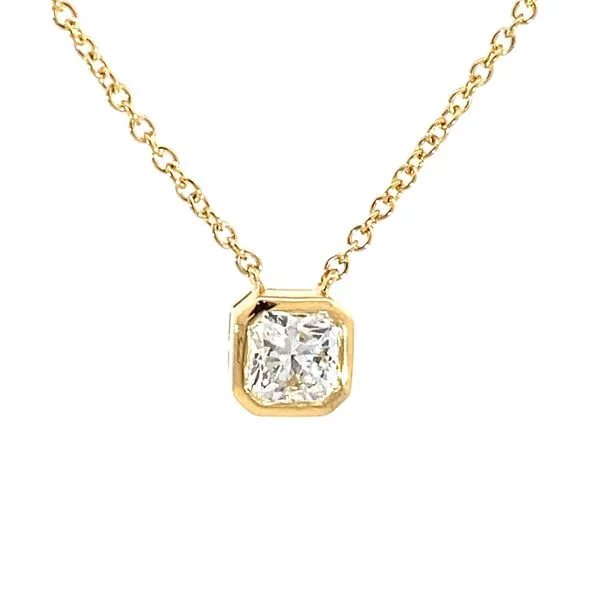 18KY Dream Diamond Bezel Pendant by Hearts on Fire Jim Bartlett Fine Jewelry Longview, TX