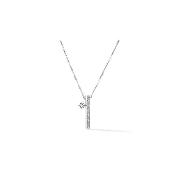 18KW Barre Floating Pave Diamond Pendant by Hearts on Fire Jim Bartlett Fine Jewelry Longview, TX