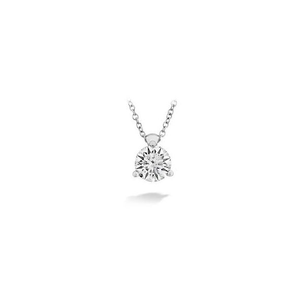 18KW 3-Prong Solitaire Diamond Pendant by Hearts On Fire Jim Bartlett Fine Jewelry Longview, TX