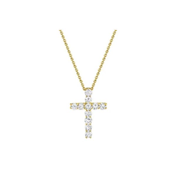 14KY Cross Diamond Pendant Necklace by Shy Creation Jim Bartlett Fine Jewelry Longview, TX