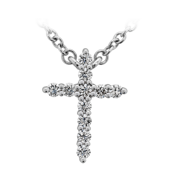 18KW Cross Diamond Necklace by Hearts On Fire Jim Bartlett Fine Jewelry Longview, TX